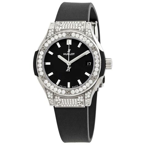 hublot ladies watch with diamonds.